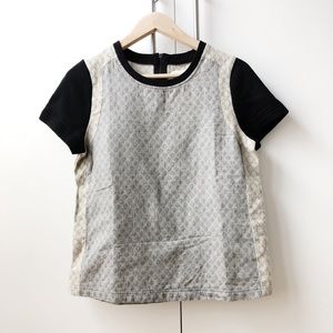 LOU & GREY mixed media blouse
